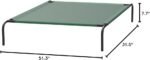 Amazon Basics Cooling Breathable Elevated Dog Bed with Metal Frame for Large Dogs, 51" x 31" x 8", Green, Easy to Assemble - Image 6