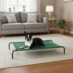 Amazon Basics Cooling Breathable Elevated Dog Bed with Metal Frame for Large Dogs, 51" x 31" x 8", Green, Easy to Assemble - Image 7