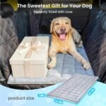 REEVAA Dog Bed Mat for Car Back Seat Grey, 54x24x2 inch - Image 7