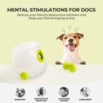 ALL FOR PAWS Automatic Dog Ball Launcher, Interactive Fetch Toy for Small to Medium Dogs, Pet Thrower Machine for Indoor & Outdoor Play, 3 Pcs 2-Inch Balls Included - Image 5