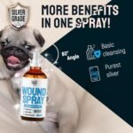 SILVER GRADE Wound Spray for Pets – Colloidal Silver Wound Care for Dogs & Cats – Helps with Skin Irritation, Hot Spots, Rashes, Scratching, Itch, Bites & Burns – Use a Dog Cone – 4 oz - Image 4
