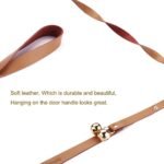 Leather Dog Doorbells to Go Outside, Brass Potty Training Bell - Image 3