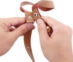 Leather Dog Doorbells to Go Outside, Brass Potty Training Bell - Image 4