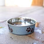 Loving Pets Bella Dog Bowls- Stainless Steel Dog & Cat Bowls - Spill Proof Dog Food Bowl, Cat Bowl, Puppy Essentials & Pet Supplies Great for Home & Travel (Large 35-65 lbs, Blueberry) - Image 6
