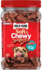Milk-Bone Soft & Chewy Dog Treats, Made with Real Bacon, 25 Ounce Canister, 1.56 Pound (Pack of 2) - Image 8