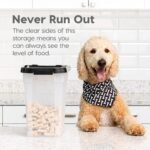 IRIS USA Dog Food Storage Container, Up to 10 lbs, Clear/Gray, Made in USA - Image 8
