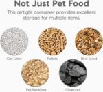 IRIS USA Dog Food Storage Container, Up to 10 lbs, Clear/Gray, Made in USA - Image 9