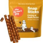 The Farmer’s Dog Snap Sticks, Human Grade Dog Treats, Chicken & Apple 8oz