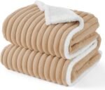 Bedsure ComfyFleece™ Small Cat Bed XS with ComfyFleece™ Waterproof Dog Blankets for Small Dogs Sandy Beige - Image 5