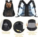 WOYYHO Pet Dog Carrier Backpack, Ventilated Mesh Small Dog Front Backpack - Image 3