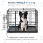 DUMOS 48 Inch Dog Crate, Puppy Small Medium Foldable Dog Cage Pet Kennel - Image 4