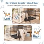 DUMOS 48 Inch Dog Crate, Puppy Small Medium Foldable Dog Cage Pet Kennel - Image 6