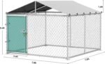 DWVO 7.5'x7.5' Outdoor Dog Enclosure with Roof - Image 3
