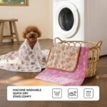 LINENLUX Dog Blankets 3-Pack, Super Soft Fluffy Fleece Pet Throw Warm - Image 4
