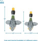 Best Pet Supplies Interactive Squeaky Dog Chew Toy, Ideal Dog Toys for Chewers, Small, Medium & Large Dogs, and Fetch Lovers - Mallard Duck Wing (Gray), Small - Image 4