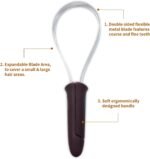 BOTH WINNERS Dual-Sided Shedding Blade with Stainless Steel Blade De-Shedding Tool for All Dog Coat Types- Soft Touch Grip (Burgundy) - Image 3
