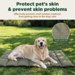 Gimars Upgraded Thickened XL Outdoor Dog Bed with Waterproof Film, Easy to Roll Up with Buckle, Large Travel Pet Bed for Large & Extra Large Dog, Portable, Foldable, Washable for Camping,Traveling - Image 3