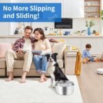 Kactoily 3L/101oz Dog Water Bowl Stainless Steel Slow Water Bowl for Dog - Image 3
