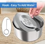 Kactoily 3L/101oz Dog Water Bowl Stainless Steel Slow Water Bowl for Dog - Image 6