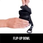 GORILLA GRIP Portable Dog Water Bottle, Food Grade Silicone, 12oz Black - Image 8