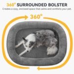 JOEJOY Orthopedic Dog Bed for Large Dogs, 360° Oval Bolster, 35" - Image 3