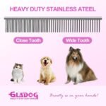 GLADOG Professional 4 in 1 Dog Grooming Scissors Set with Safety Round Tips, Sharp and Heavy-duty Pet Grooming Shears for Cats (Pink) - Image 4