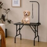 Yaheetech 32 Inch Sturdy Dog Grooming Table for Home, Black - Image 2