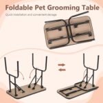 Yaheetech 32 Inch Sturdy Dog Grooming Table for Home, Black - Image 3