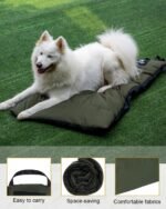 ONETIGRIS Large Dog Bed Washable Matteress Anti Slip Cushion for Pets Sleeping, 3.6ft by 2.2ft Water-Resistant Pet Bed for Indoor Outdoor(Green) - Image 3