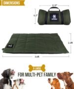 ONETIGRIS Large Dog Bed Washable Matteress Anti Slip Cushion for Pets Sleeping, 3.6ft by 2.2ft Water-Resistant Pet Bed for Indoor Outdoor(Green) - Image 4