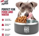 Tuff Pupper 100 oz Heavy Duty Insulated Stainless Steel Dog Bowl for Large Dogs, Non-Slip Base, Dishwasher Safe - Image 3