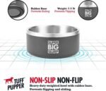 Tuff Pupper 100 oz Heavy Duty Insulated Stainless Steel Dog Bowl for Large Dogs, Non-Slip Base, Dishwasher Safe - Image 4