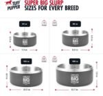 Tuff Pupper 100 oz Heavy Duty Insulated Stainless Steel Dog Bowl for Large Dogs, Non-Slip Base, Dishwasher Safe - Image 5