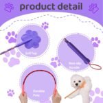 3 Pcs Dog Training Stick Pole, 16.73 Inch Puppy Training Tools Whip with Anti-Slip Handle, Outdoor and Indoor Exercise Interactive Dog Pole for Small Medium Dogs - Image 3