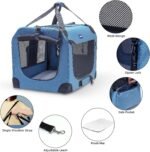 Petprsco Portable Collapsible Dog Crate, 24" Soft Dog Crate for Car Travel - Image 3
