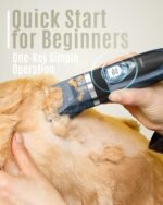 oneisall Dog Clippers Low Noise Grooming Kit for Dogs Cats Pets - Image 4