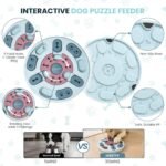Dog Puzzle Toy, Treat Dispensing Interactive Dog Toys, Blue - Image 3
