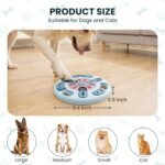 Dog Puzzle Toy, Treat Dispensing Interactive Dog Toys, Blue - Image 4