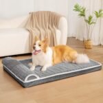 Orthopedic Large Dog Bed Pillow Pet Sofa Bed 36''X24'' Grey - Image 2