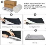 Orthopedic Large Dog Bed Pillow Pet Sofa Bed 36''X24'' Grey - Image 5