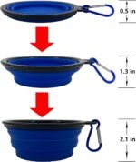 Collapsible Dog Bowl, 10 Pack, Portable, Safe, Reusable, Suitable for Indoor and Outdoor Activities - Image 3