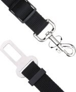 Elisel Elisel 2 Packs Adjustable Length Pet Dog Cat car seat Belt Pet seat Belt Pet Accessories for Dogs Cats and Pets (Black) - Image 3