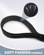 Joytale Short Dog Leash for Close Control & Training, 18", Black - Image 3