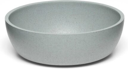 Loving Pets - Dolce Bamboo - Eco-Friendly Pet Bowls & Dishes for Dog, Cats, Puppy Food and Water Bowl -Sustainable and Dishwasher Safe, Made with Real Bamboo (Large, Slate-Grey)