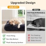 JOEJOY Large Dog Bed Crate Pad, Deluxe Plush Washable Dog Beds Fulffy Soft Kennel Pad Anti-Slip Pet Sleeping Mat for Extra Large Medium Small Dogs, 40" x 27", Dark Grey - Image 5