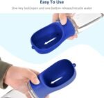 WePet Portable Dog Water Bottle, 19 OZ, Leak Proof Puppy Water Dispenser with Drinking Feeder for Pets Outdoor Walking, Hiking, Travel, Food Grade Plastic - Image 5