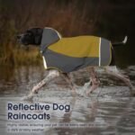 IECOii Hooded Dog Raincoat,Reflective Large Dog Rain Poncho,Ensure Safety in Low - Light Conditions, Adjustable Fit with Magic Sticker,Lightweight Waterproof Pet Rain Coat,Yellow,XXL - Image 3