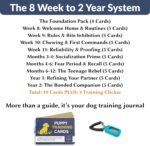 Puppy Training Cards - Complete Raising Dog Kit with Clicker - Replaces Dog Training Book & Journal - 50 Stage by Stage Guide Cards (8 Weeks to 2 Years) - Image 5