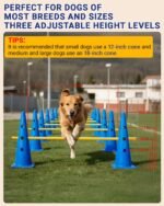Dog Agility Course Backyard Set, Dog Agility Hurdle Cone Set - Image 2