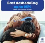 AKC 2-in-1 Grooming Brush for Dogs & Cats, Deshedding & Detangling - Image 3